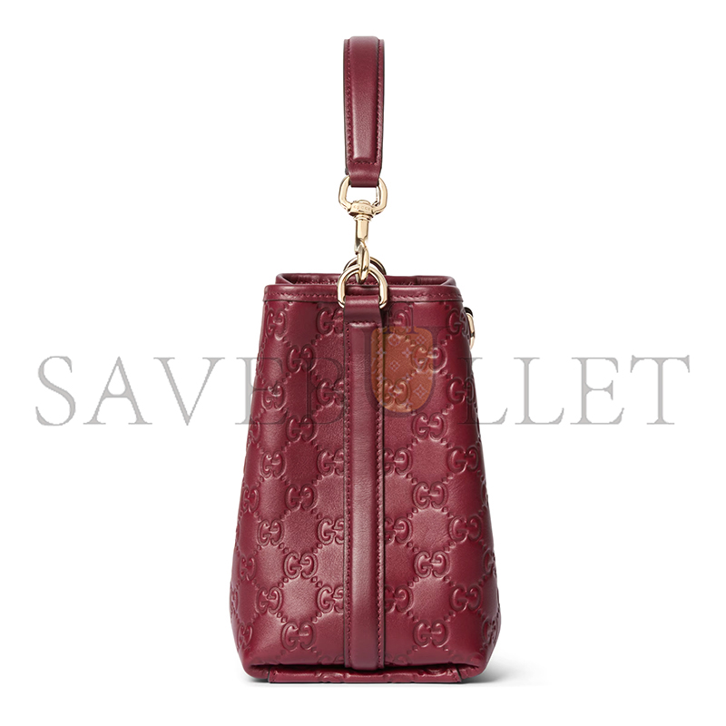 G*u*i gg emblem small bucket bag 815118 (19*18*11cm)